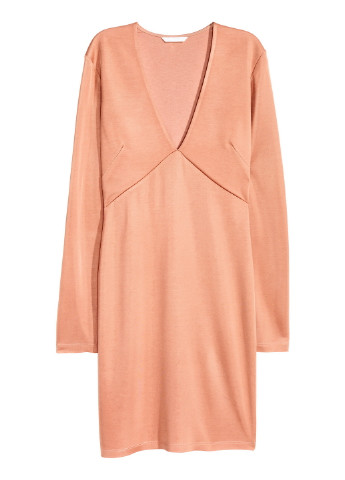 Персикова сукня H&M однотонна