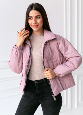 Світло-рожева демісезонна куртка Icon