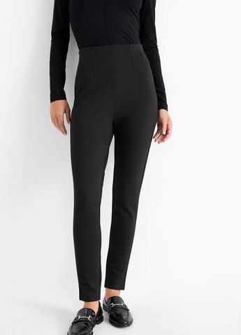 Темно-серые демисезонные зауженные брюки C&A