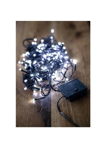 Гирлянда White 160 LED, 10М, 8 функций, 220V, 9.6W (102950) BPNY (251192485)