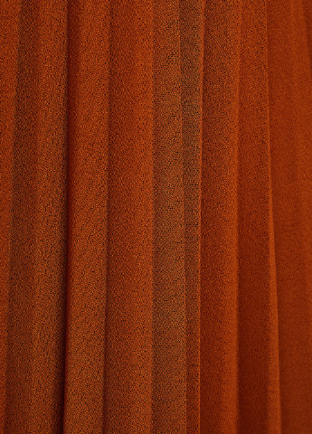 Терракотовая кэжуал однотонная юбка KOTON плиссе