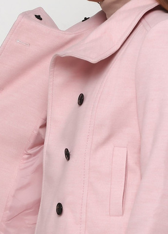 Світло-рожеве Кежуал напівпальто двобортне H&M однотонне