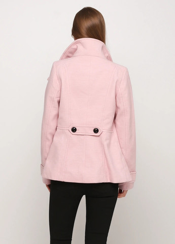 Світло-рожеве Кежуал напівпальто двобортне H&M однотонне