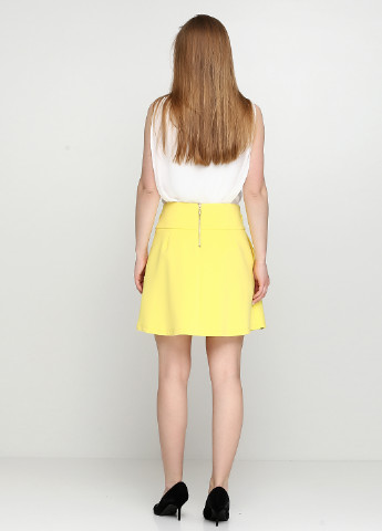 Желтая кэжуал юбка Sassofono мини