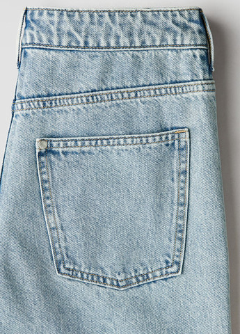 Светло-голубые демисезонные прямые джинсы H&M