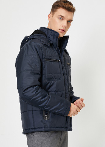 Темно-синяя зимняя куртка KOTON