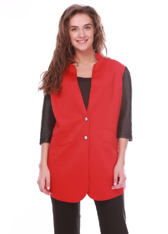Красный кэжуал пиджак Ut - однотонный - демисезонный