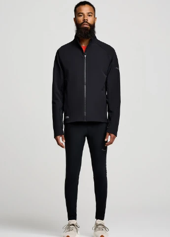 Черная демисезонная ветровка Saucony TRIUMPH JACKET