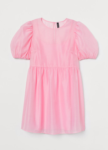 Рожева кежуал сукня кльош H&M однотонна