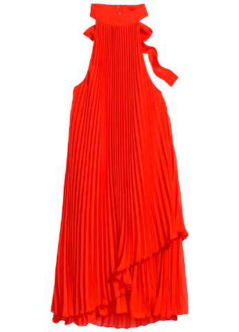 Червона кежуал сукня плісована H&M однотонна