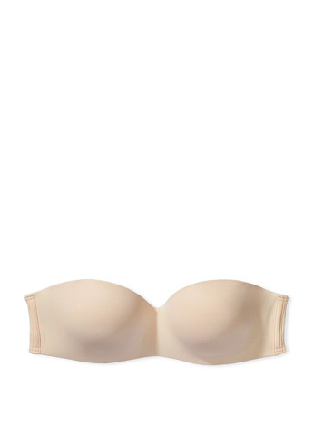 Бежевий балконет бюстгальтер Victoria's Secret без кісточок поліамід