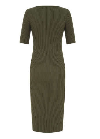 Оливкова (хакі) кежуал сукня Mudo однотонна