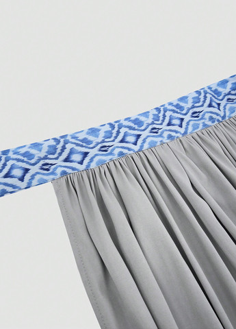 Комбінована святковий сукня кльош, з відкритими плечима SHEIN колор блок