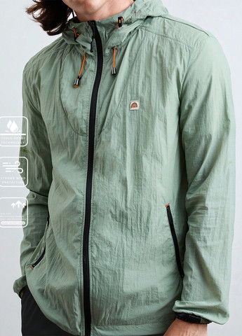 Мятная демисезонная ветровка SHEIN