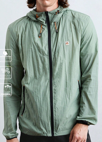 Мятная демисезонная ветровка SHEIN