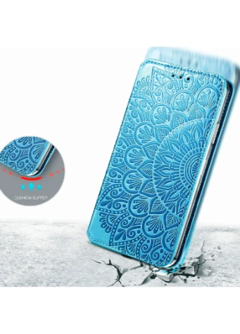 Шкіряний чохол книжка Mandala (PU) для Huawei P Smart (2021) / Y7a Синій (is_00000041391_1) Getman (250499771)