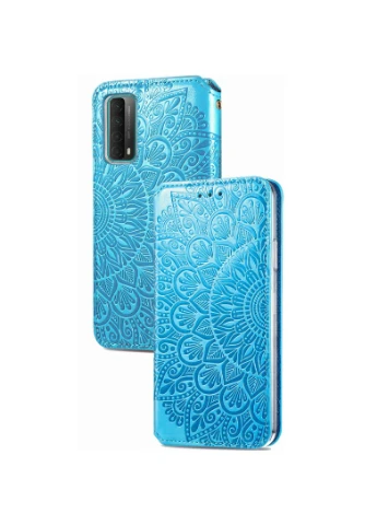 Шкіряний чохол книжка Mandala (PU) для Huawei P Smart (2021) / Y7a Синій (is_00000041391_1) Getman (250499771)