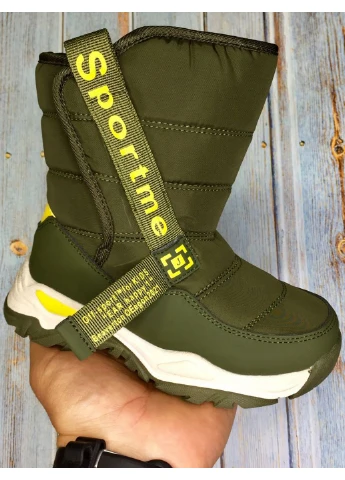 Зимние дутики на овчине b40065-5 30 хаки Jong Golf