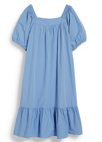 Блакитна кежуал сукня C&A однотонна