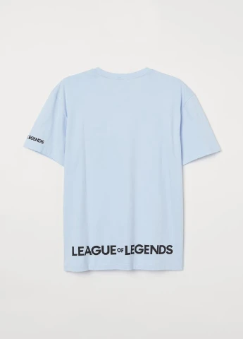 Светло-голубая футболка H&M