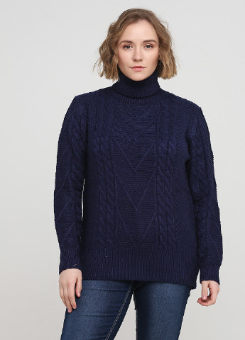 Темно-синій демісезонний светр William de Faye
