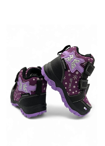 Сиреневые кэжуал зимние ботинки American Club