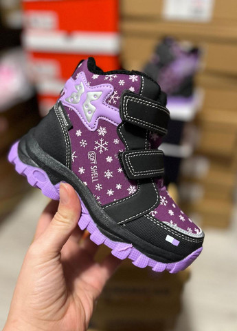 Сиреневые кэжуал зимние ботинки American Club