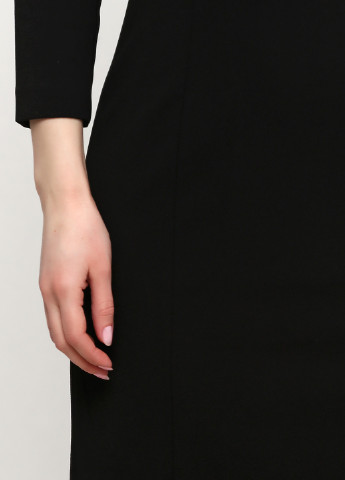 Черное кэжуал платье футляр Mango однотонное