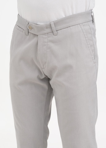 Светло-серые кэжуал демисезонные зауженные брюки Lagrand