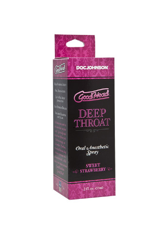 Спрей для минета GoodHead DeepThroat Spray – Sweet Strawberry 59 мл для глубокого минета Doc Johnson (255169425)