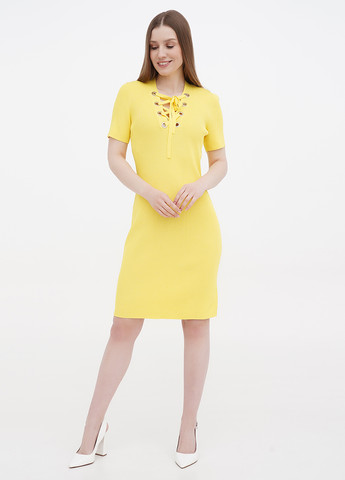 Жовтий кежуал сукня футляр Michael Kors однотонна