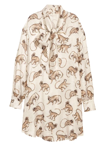 Белое деловое платье H&M