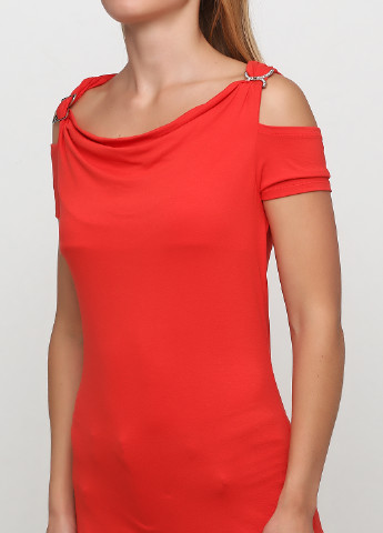 Красная летняя футболка Ashley Brooke