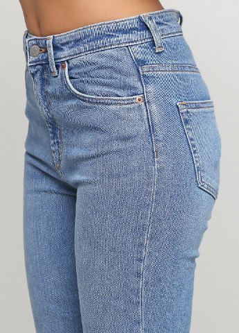 Голубые демисезонные скинни джинсы MTWTFSS Weekday