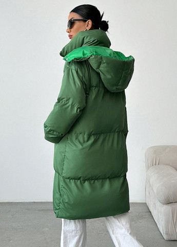 Зеленая зимняя куртка SHEIN