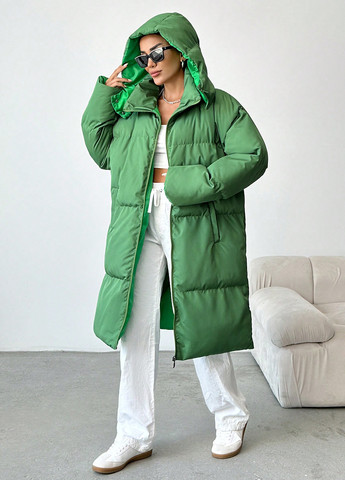 Зеленая зимняя куртка SHEIN