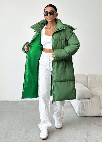 Зеленая зимняя куртка SHEIN