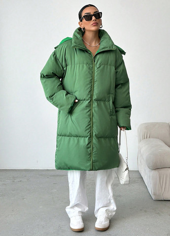 Зеленая зимняя куртка SHEIN