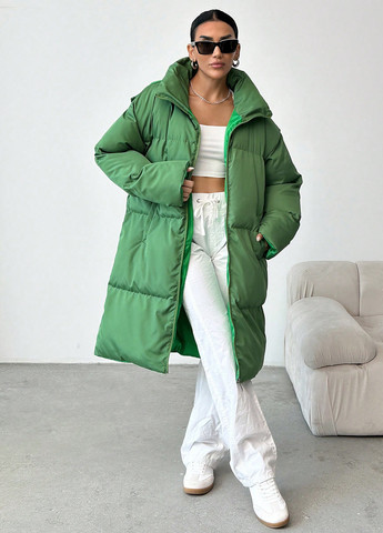 Зеленая зимняя куртка SHEIN
