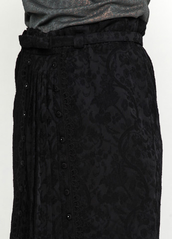 Черная кэжуал однотонная юбка Roberto Cavalli мини