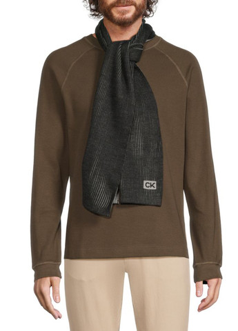 Чорний демісезонний комплект (шапка, шарф) Calvin Klein