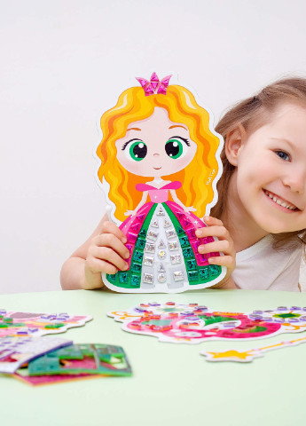 Набор для творчества «Блестящая мозаика. Принцесса» VT4511-05 (укр) Vladi toys (232393058)