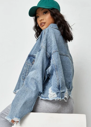 Синяя демисезонная куртка Missguided