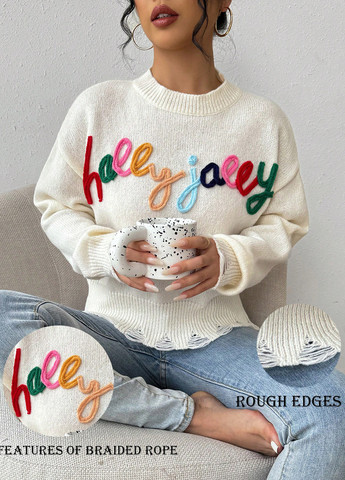 Белый демисезонный джемпер джемпер SHEIN