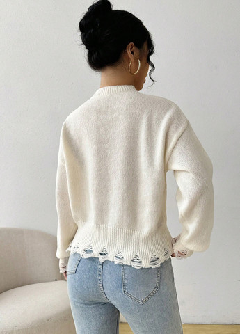 Белый демисезонный джемпер джемпер SHEIN