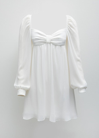 Білий кежуал сукня кльош Gepur однотонна
