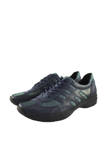 Темно-синие осенние мужские кроссовки Berg со шнурками