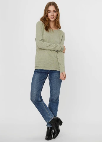 Сіро-зелений демісезонний светр Vero Moda