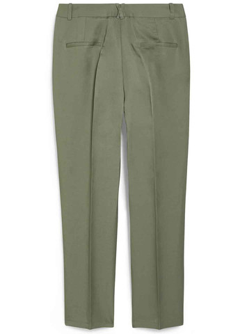 Серо-зеленые кэжуал летние зауженные брюки C&A