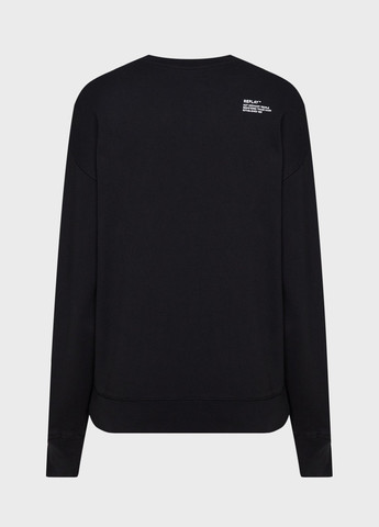 Черный свитшот Replay надпись нашивки (315063348)